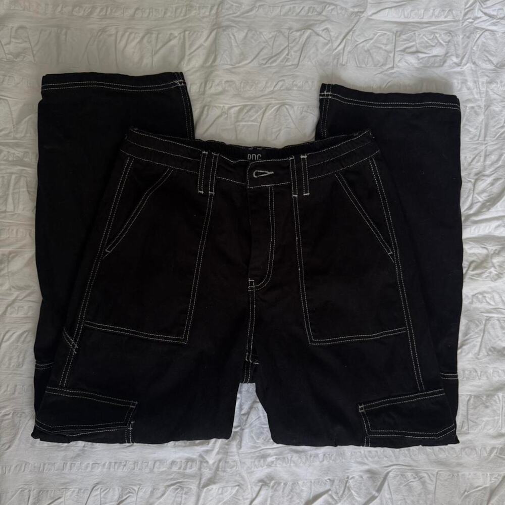 Black straight leg cargo BDG jeans